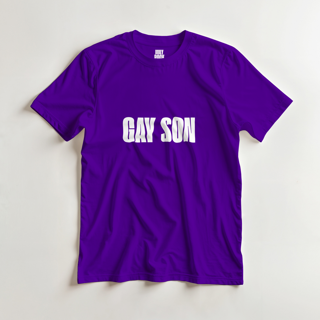 T-Shirt "GAY SON" aus 100% Baumwolle (Verschiedene Farben)