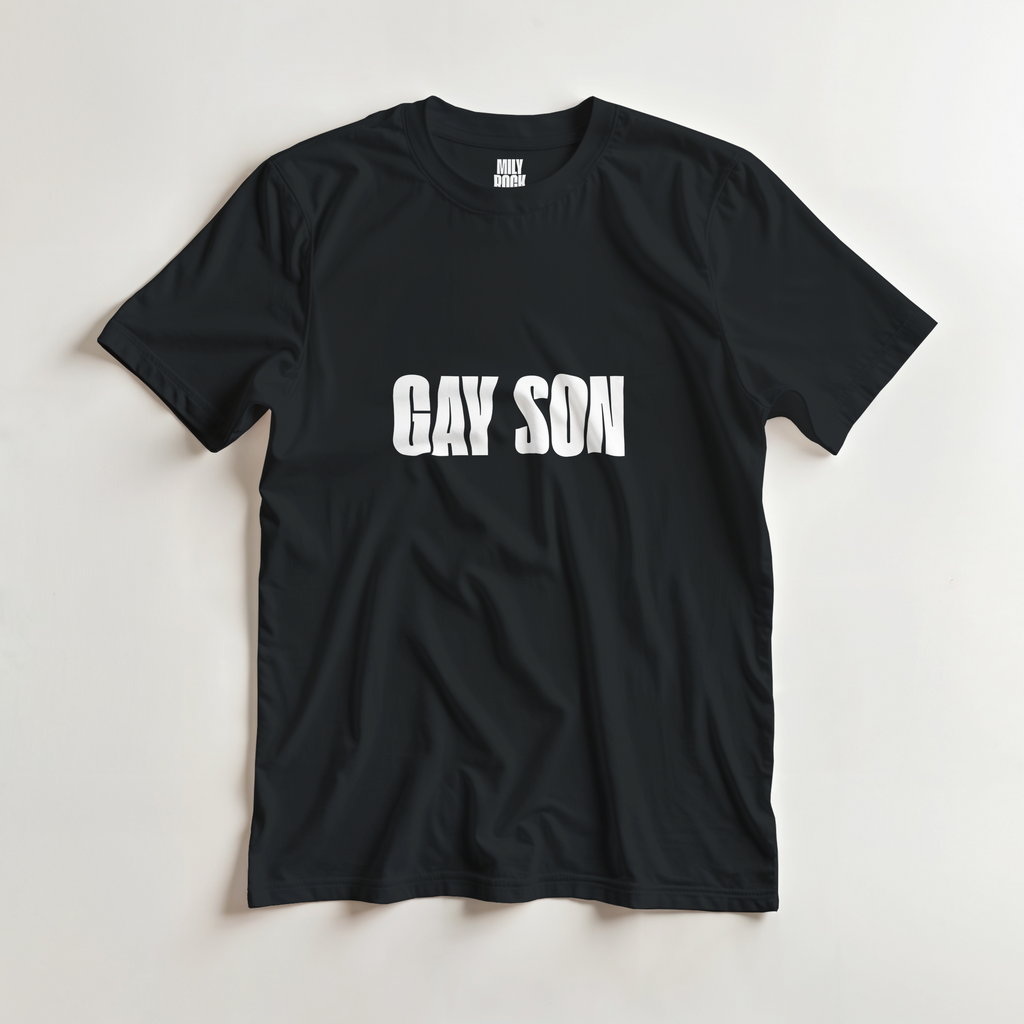 T-Shirt "GAY SON" aus 100% Baumwolle (Verschiedene Farben)