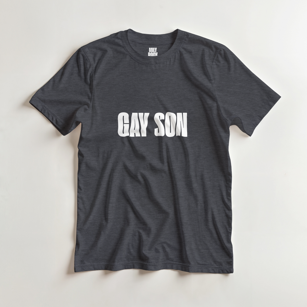T-Shirt "GAY SON" aus 100% Baumwolle (Verschiedene Farben)