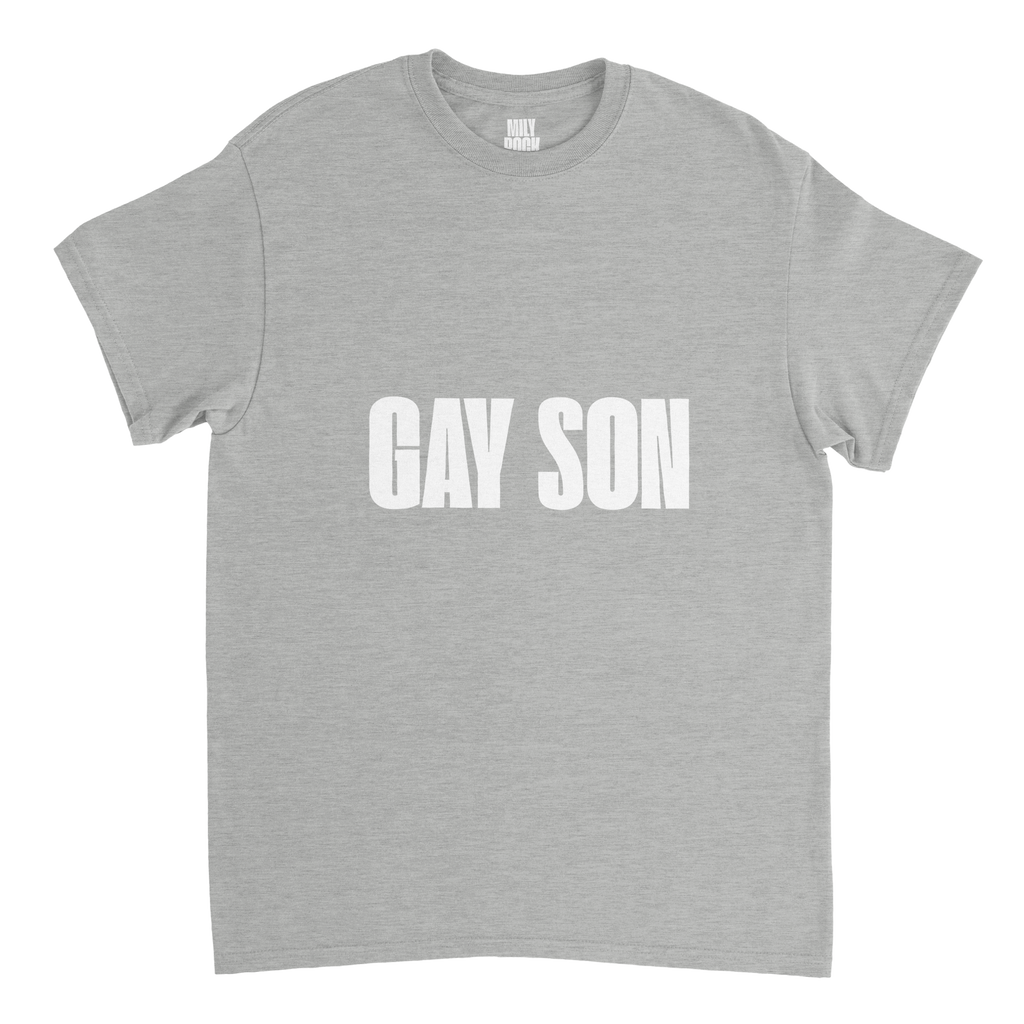 T-Shirt "GAY SON" aus 100% Baumwolle (Verschiedene Farben)