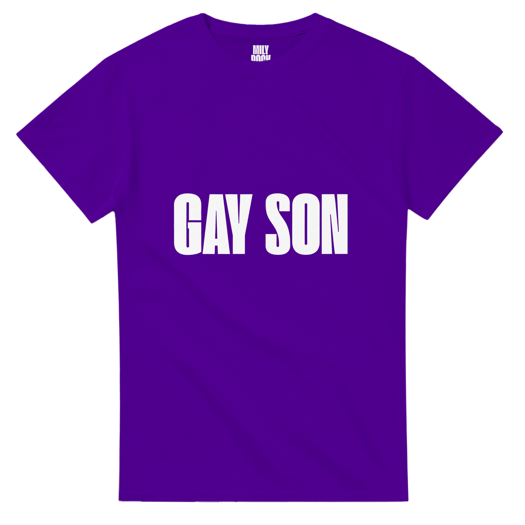 T-Shirt "GAY SON" aus 100% Baumwolle (Verschiedene Farben)